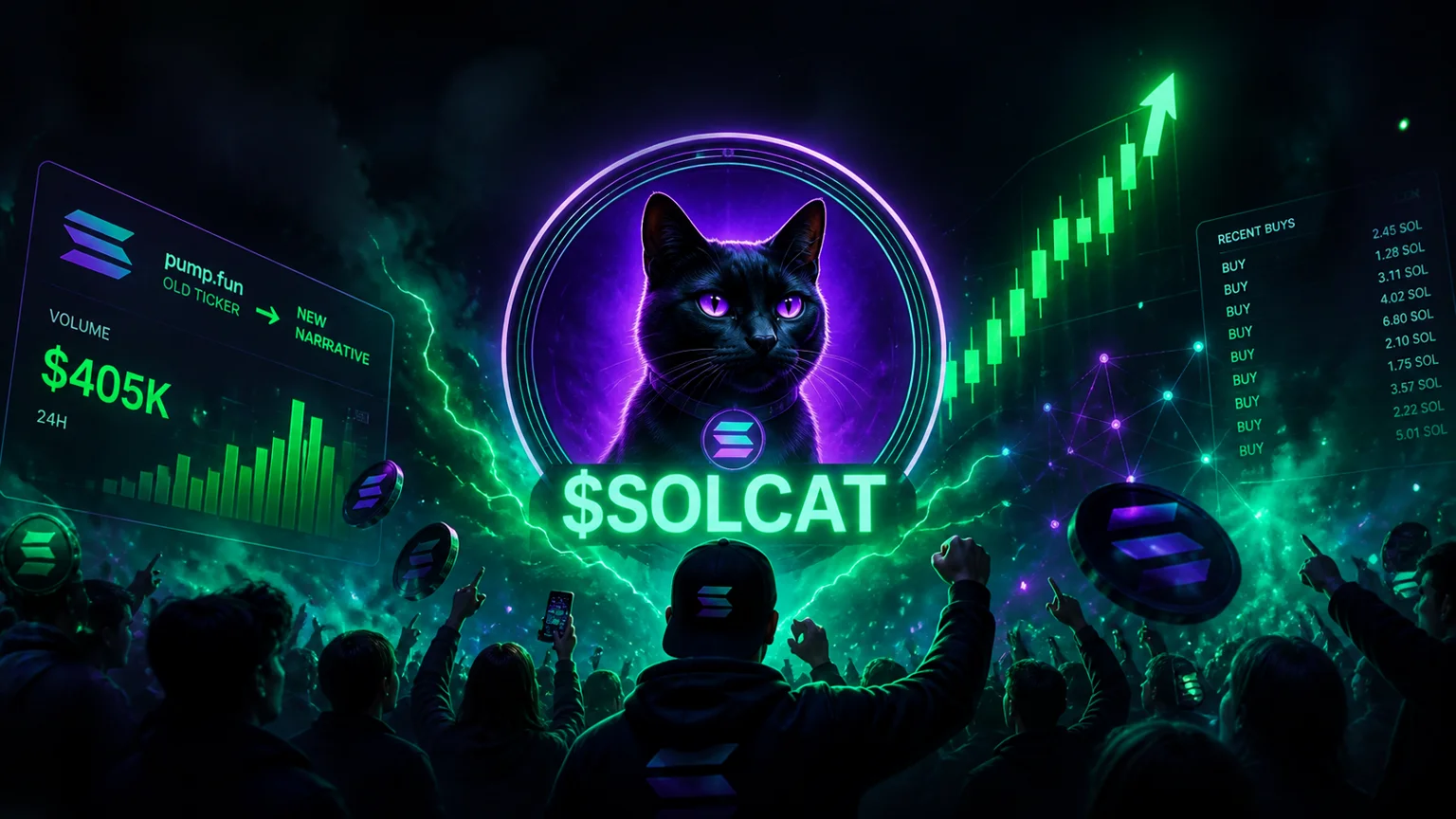 $SOLCAT Wakes Up After 343 Days as Solana Cat Memes Catch a Violent Reprice