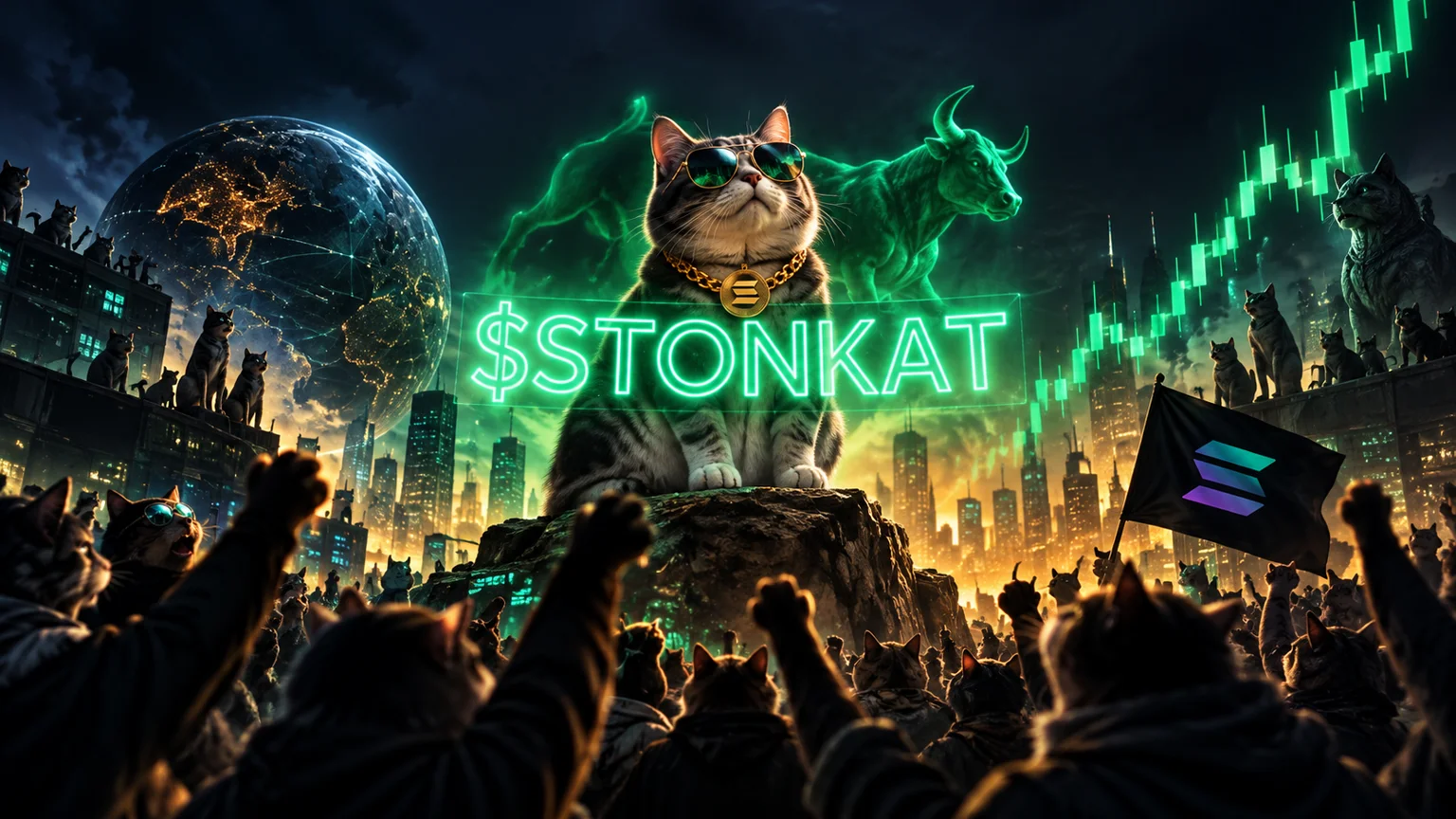 $STONKAT Rips 1,097% in an Hour as Stonkfun Cat Rotation Gets Loud