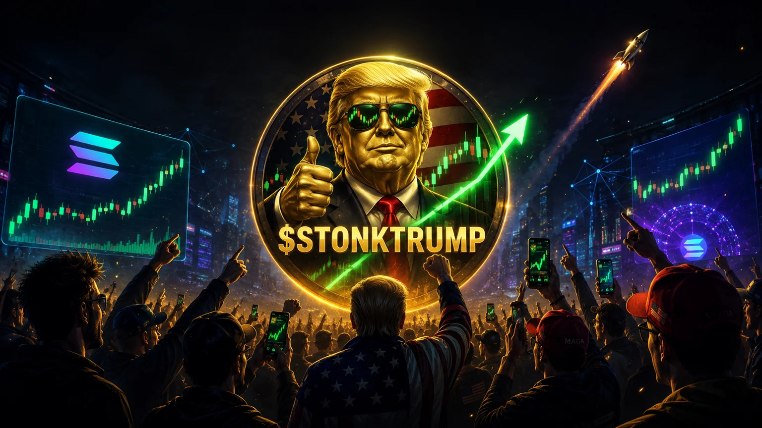 $STONKTRUMP Turns Political Meme Heat Into A Seven-Figure Volume Test