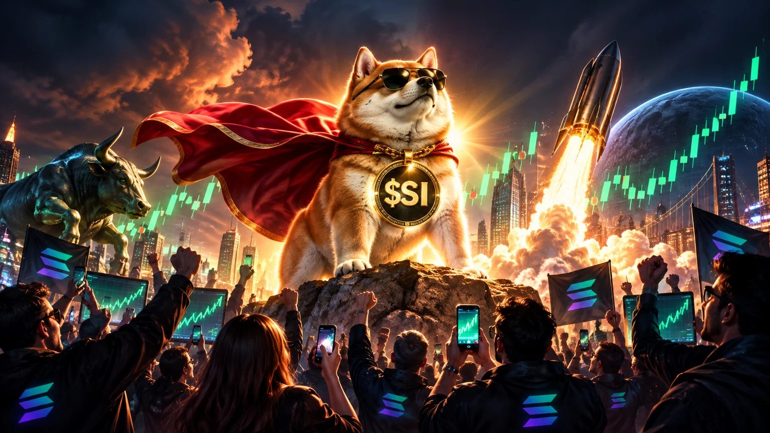 $SI Turns a Stonkfun Dog Meme Into a 30-Minute Solana Sprint