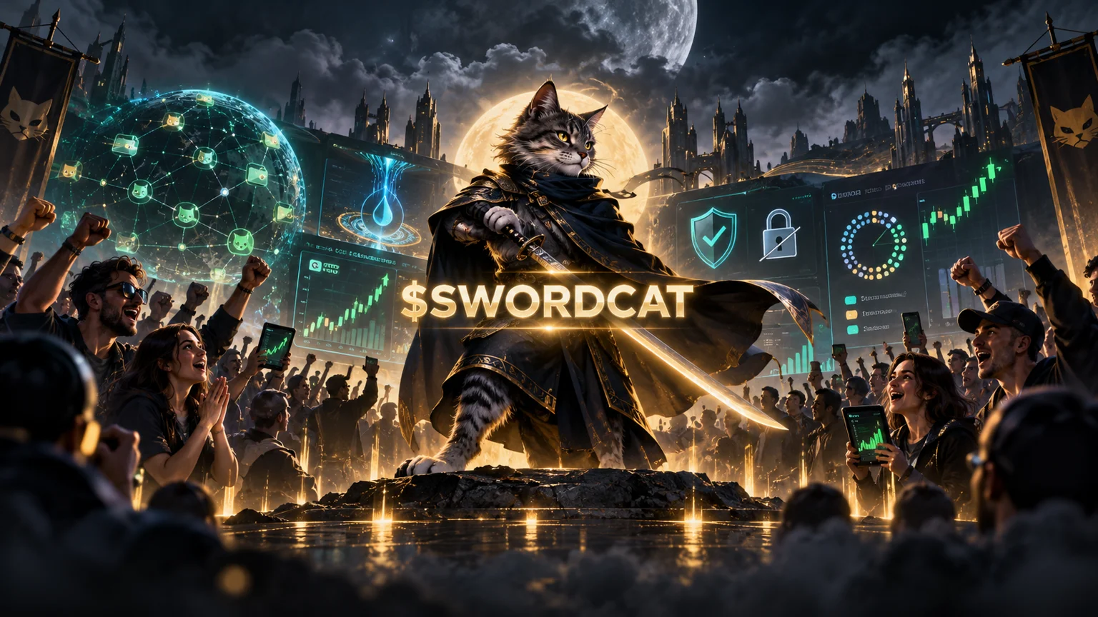 $SWORDCAT Turns the Sword-Cat Meme Into the Cleanest Culture Bid on Today's Solana Tape