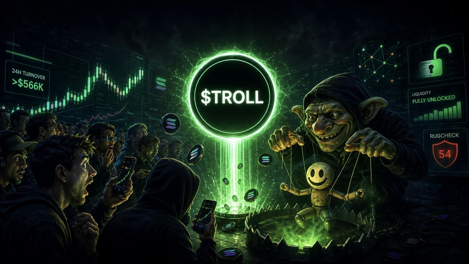 $TROLL Is Borrowing a Benchmark Meme's Identity, but the Real Trade Sits Inside the Unlocked LP Risk