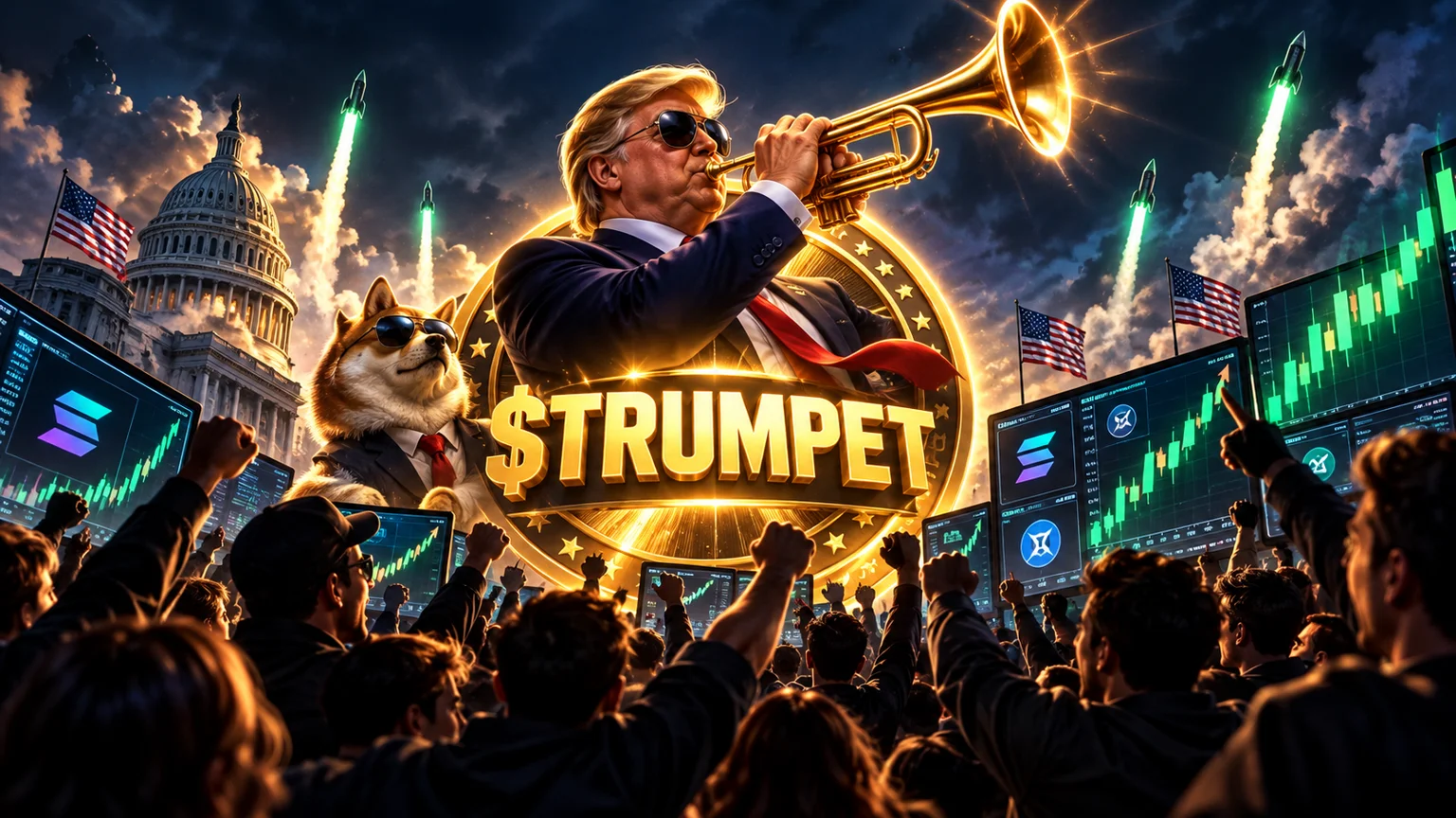 $TRUMPET Turns a Political Meme Into a Fast Solana Liquidity Test