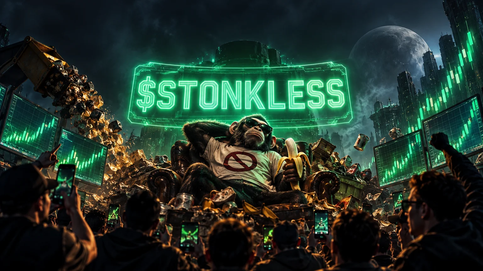 $STONKLESS Rips to an $18.5M Cap on the Anti-Utility Meme