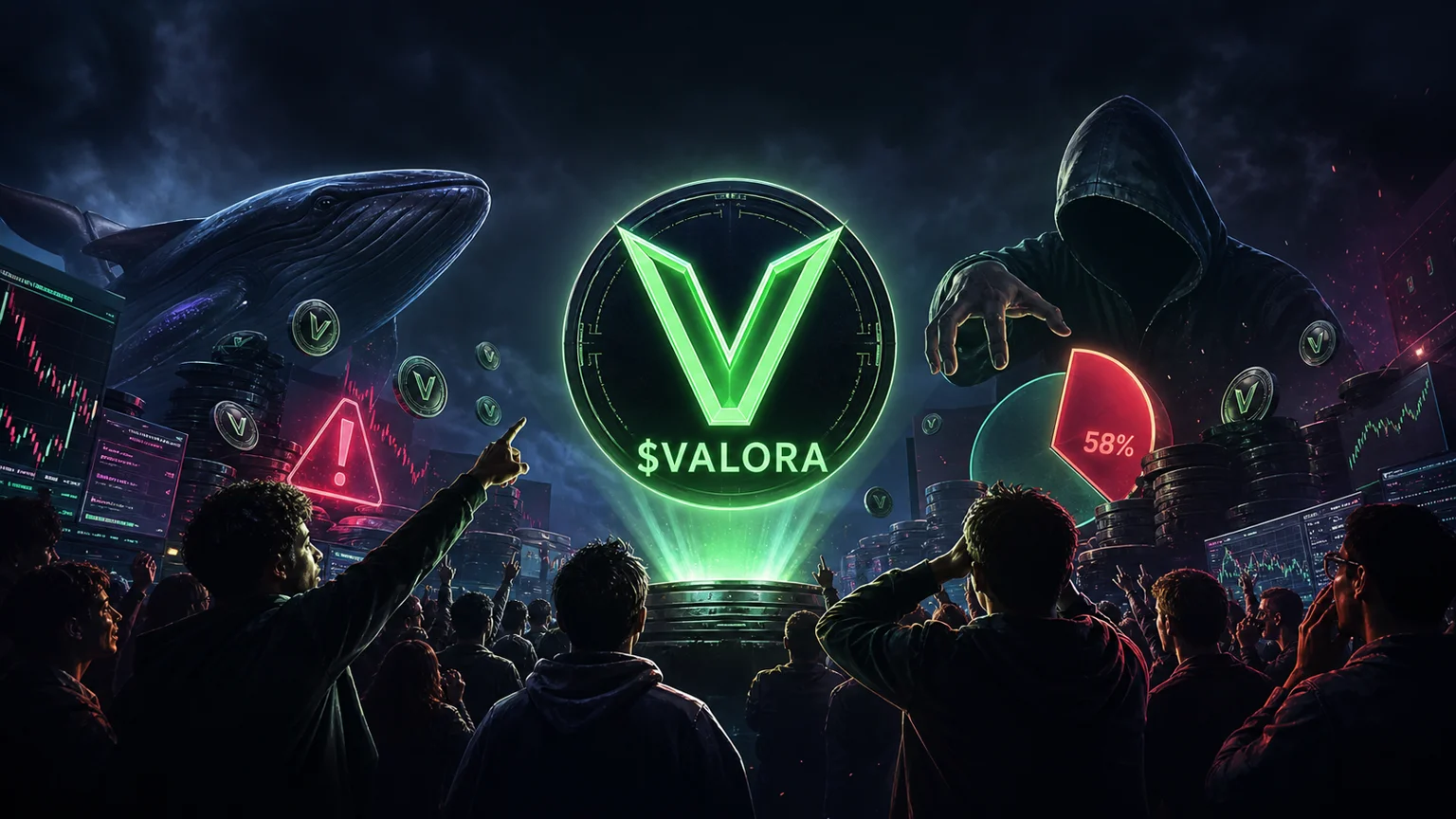 $VALORA Just Printed a 1,758% Day on Solana, but the Holder Map Says the Easy Money May Already Be Gone