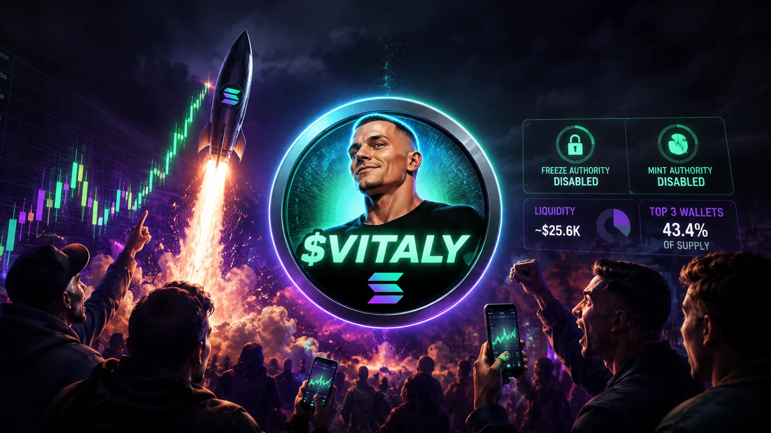 $VITALY Exploded Out of Solana's Celebrity Lane, but the Bid Still Needs a Second Session