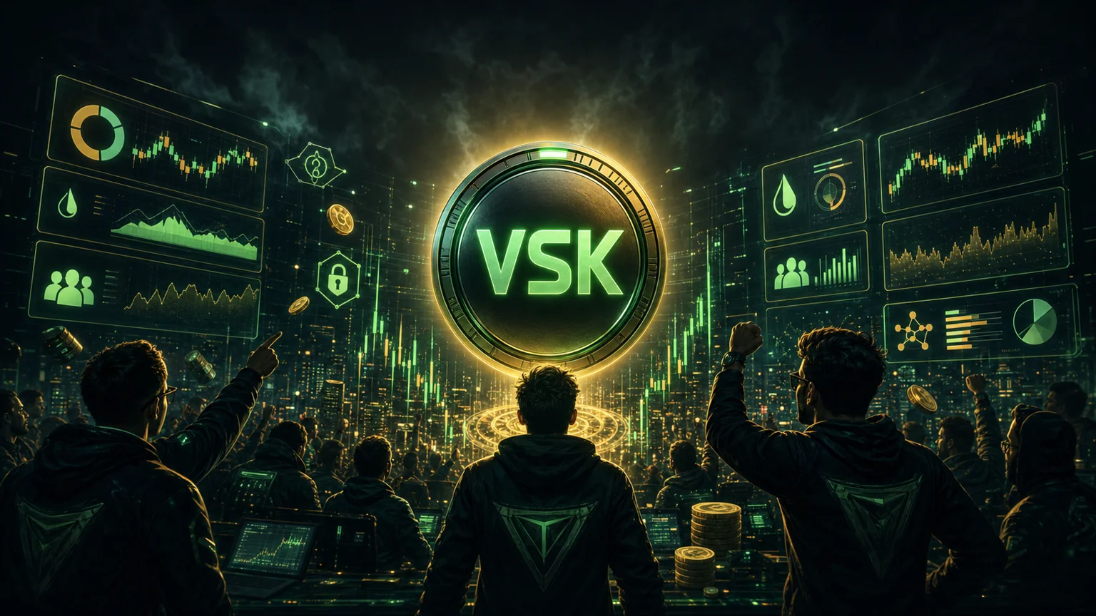$VSK Is Pulling Real Early Flow on Solana, but the Enterprise-AI Meme Still Runs on a Thin Holder Base