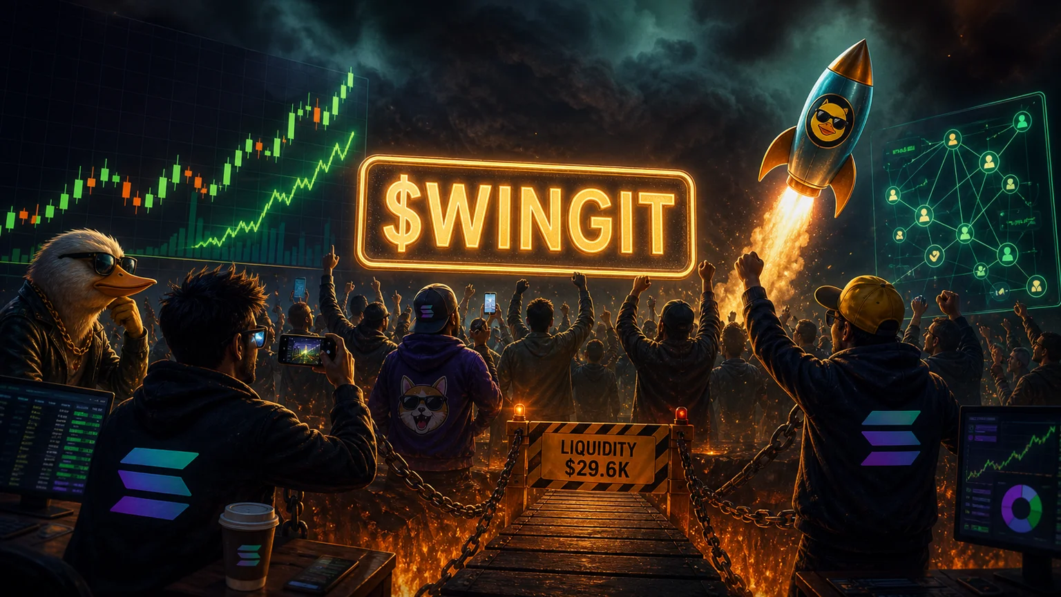 $WINGIT Ran 568% in Six Hours, but the Whole Trade Sits on a $29.6K Door