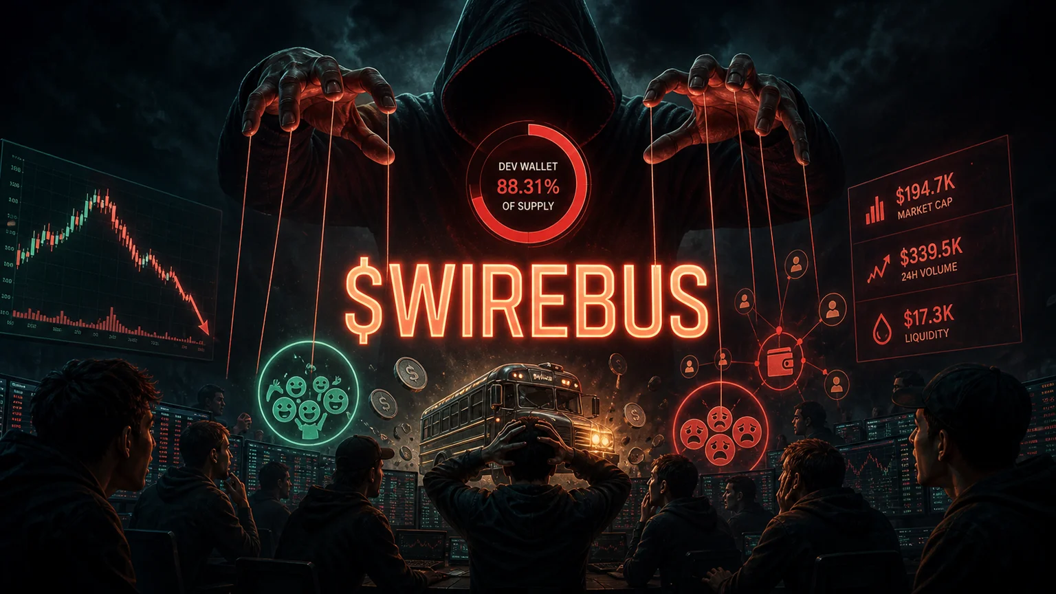 $WIREBUS Printed a Violent Solana First Leg, but the Next Read Is Mostly About Insider Overhang
