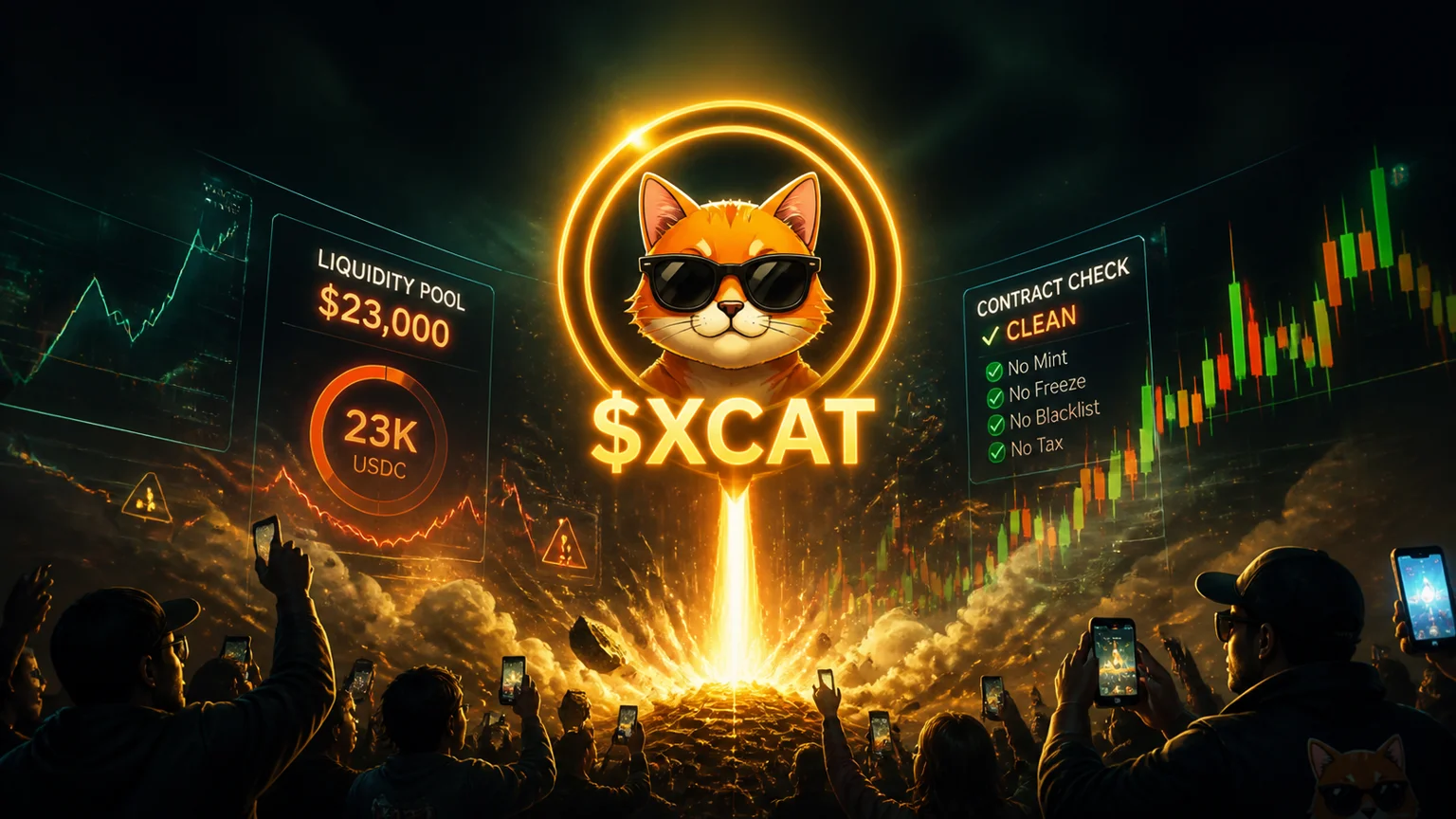 $XCAT Rips 6,532% in Its First Hour as Solana Cat Liquidity Gets Tested