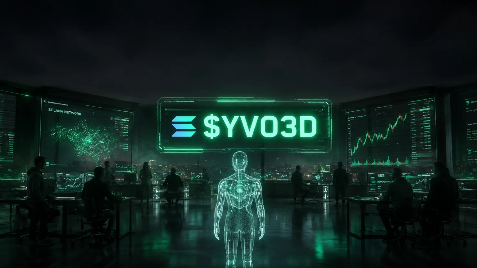 $YVO3D Is Running the Old AI Playbook on Solana, but the Tape Looks Cleaner Than Most Two-Hour Experiments